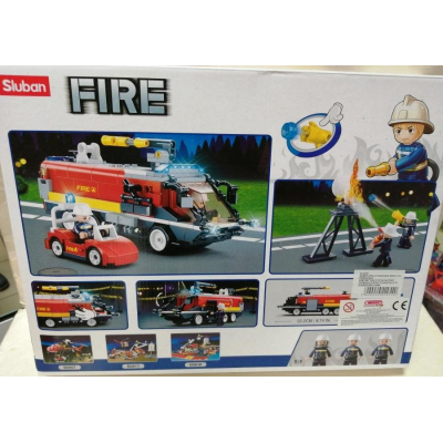 Klocki Sluban b0808 samochody strażackie strażacy 381el-1.jpg